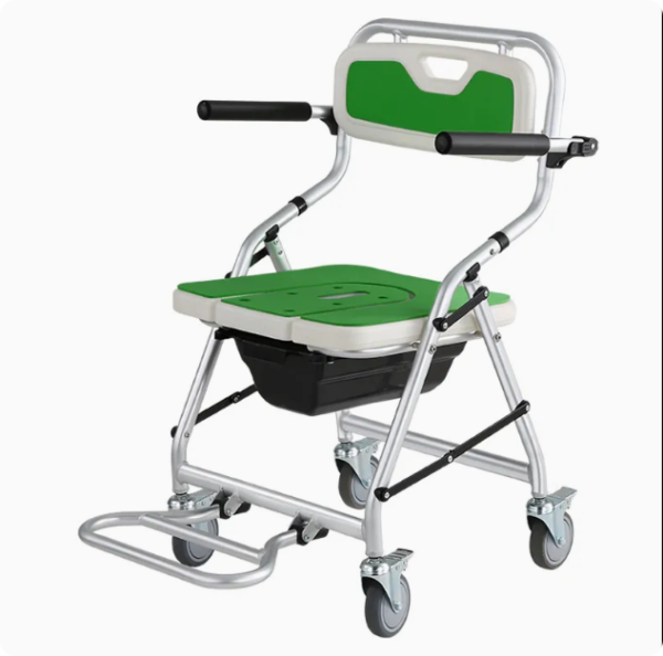 Hospital Disabled Nursing Adjustable Transfer Commode Chair Shower Chair