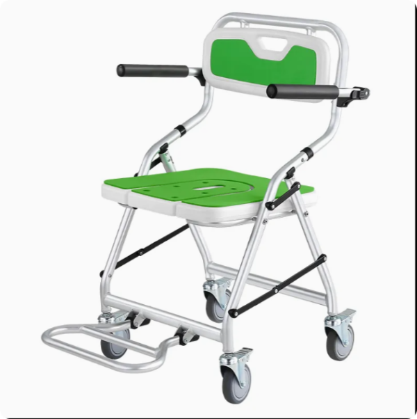 Hospital Disabled Nursing Adjustable Transfer Commode Chair Shower Chair