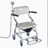 Folding and Adjustable Back Backrest and Soft Seat Commode Shower Chair