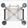 Bath Seat Height Adjustable Safety Shower Chair with Arms and Back