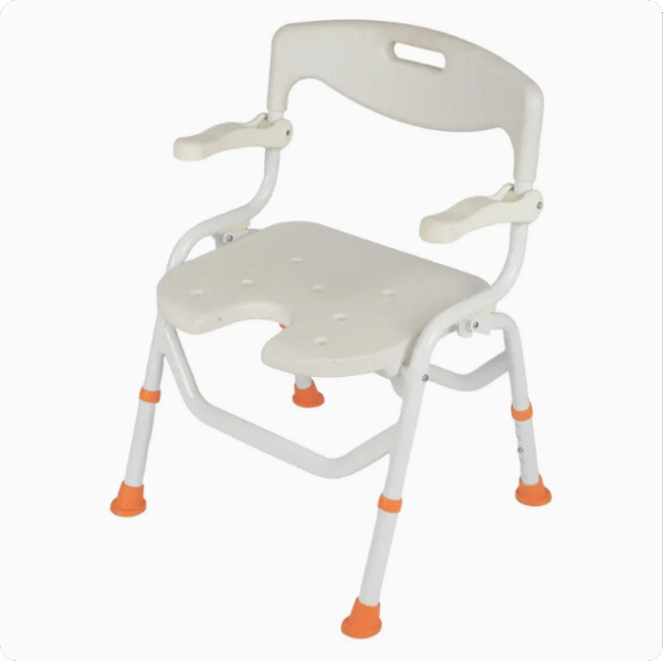 Multi-Function Manual Transfer Hospital Patient Medical Instrument Aluminum Alloy Portable Toilet Shower Chair for Elderly Disable