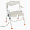 Multi-Function Manual Transfer Hospital Patient Medical Instrument Aluminum Alloy Portable Toilet Shower Chair for Elderly Disable