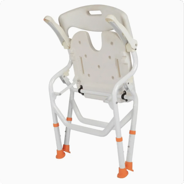 Multi-Function Manual Transfer Hospital Patient Medical Instrument Aluminum Alloy Portable Toilet Shower Chair for Elderly Disable