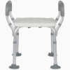 Aluminum Alloy Shower Chair Anti-Slip Toilet Bathroom Chair with Private Parts Cleaning Design
